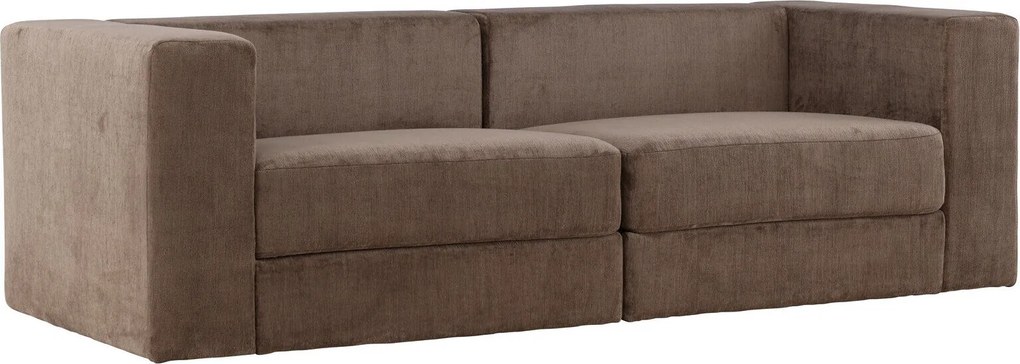 Sofá Dallas 4463, Castanho, 238x94x70cm, 61 kg, Tecido