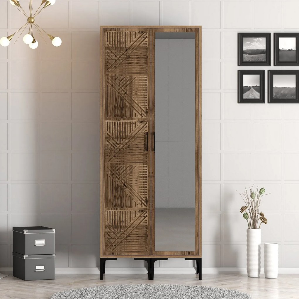 Roupeiro Kumsal PR – Nogueira – 80x47,5x201,4 cm