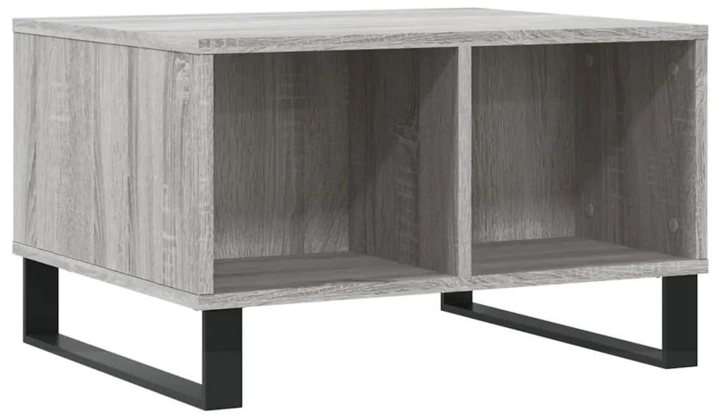 Mesa de centro 60x50x36,5 cm derivados de madeira cinza sonoma