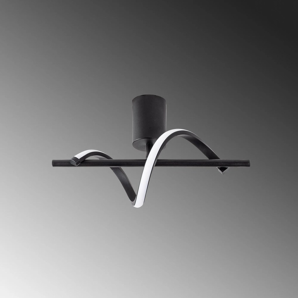 Candeeiro de Teto Likma – Preto – 41x16x25 cm