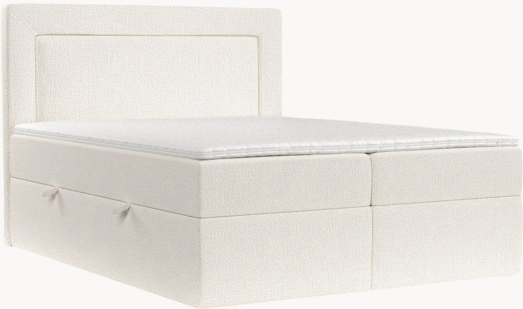 Cama divã em chenille artesanal com arrumação Imagine, H3