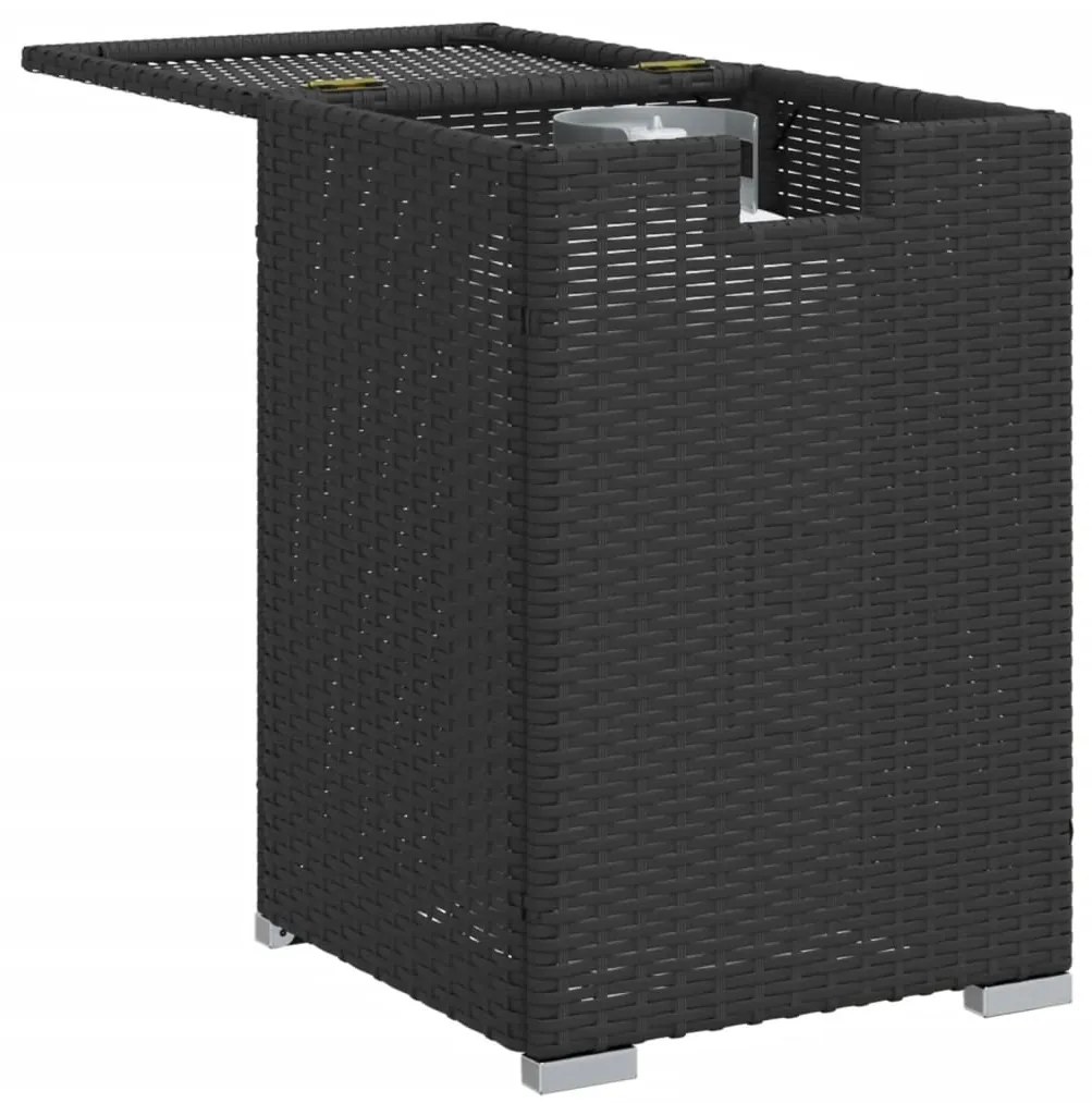 Cobertura para botija de gás 40x40x60 cm vime PE preto