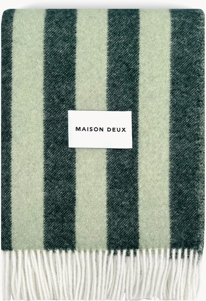 Manta de lã às riscas Candy Wrap