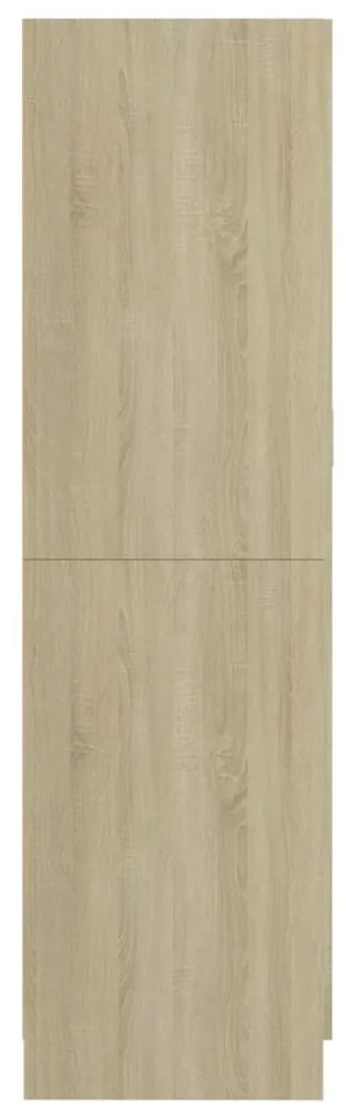 Roupeiro 82,5x51,5x180 cm contraplacado carvalho sonoma