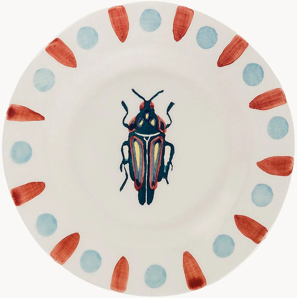 Prato de sobremesa pintado à mão Beetle Bug