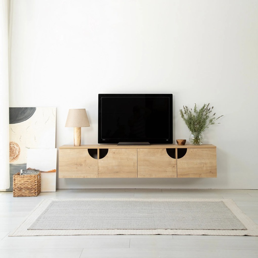 Móvel TV Grotte – Carvalho – 180x35x35 cm