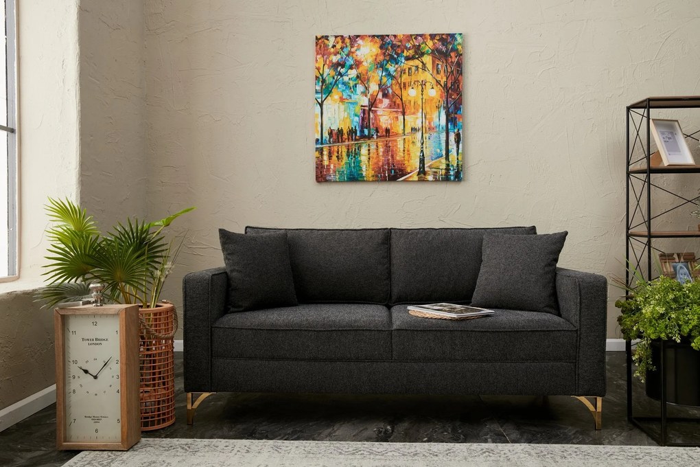 Sofá de 2 Lugares Berlin – Antracite – 180 cm