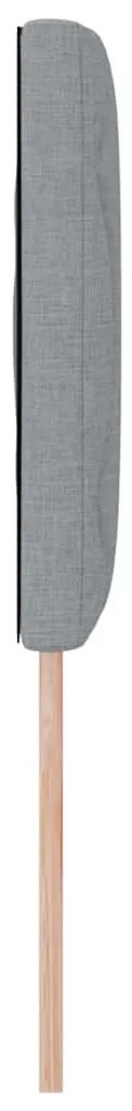 Cabeceira Blocos Diamante Cinza Claro 160 cm de Tecido
