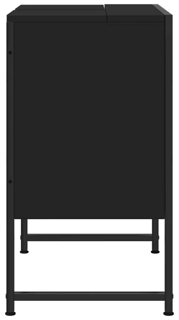 Móvel para lavatório 60x33x60 cm derivados de madeira preto