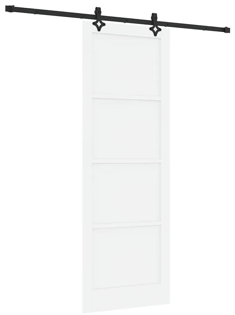 Porta Deslizante ORKDAL Branca Conjunto de 2 Branco e preto