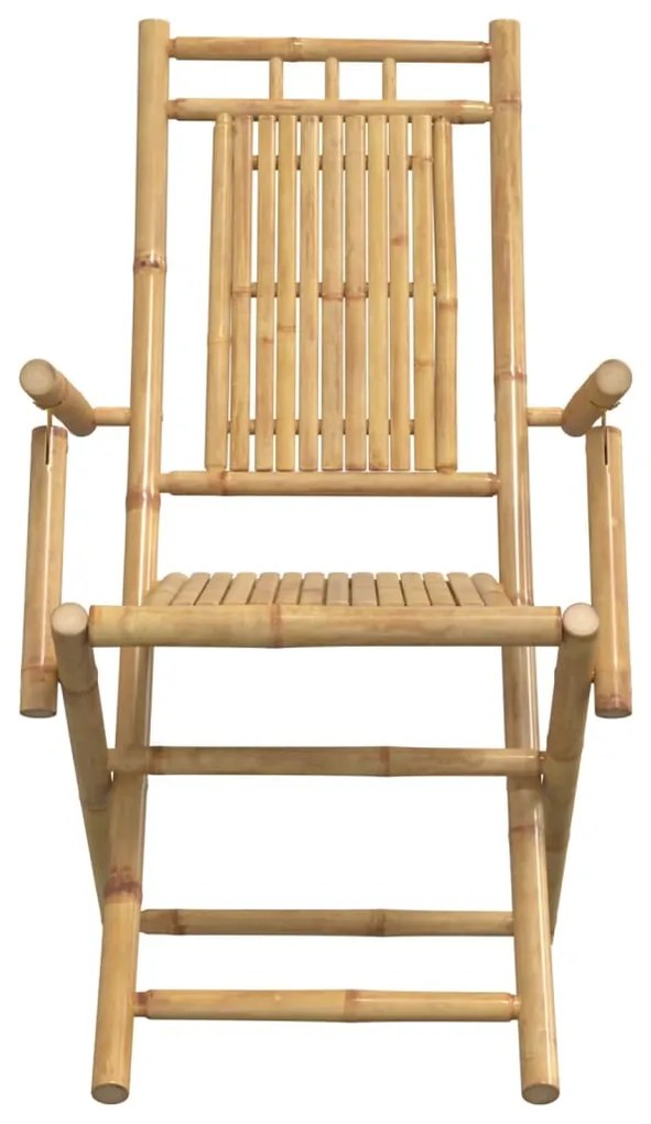 Cadeiras de jardim dobráveis 8 pcs 53x66x99 cm bambu