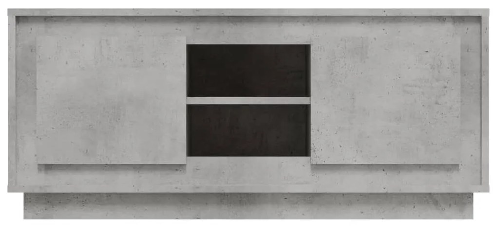 Móvel p/ TV 102x35x45 cm madeira processada cinzento cimento