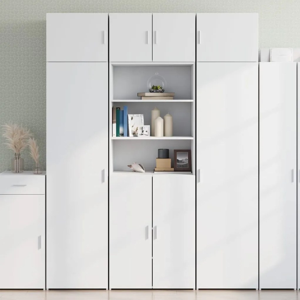 vidaXL Armário de arrumação 70x42,5x225 cm derivados de madeira branco