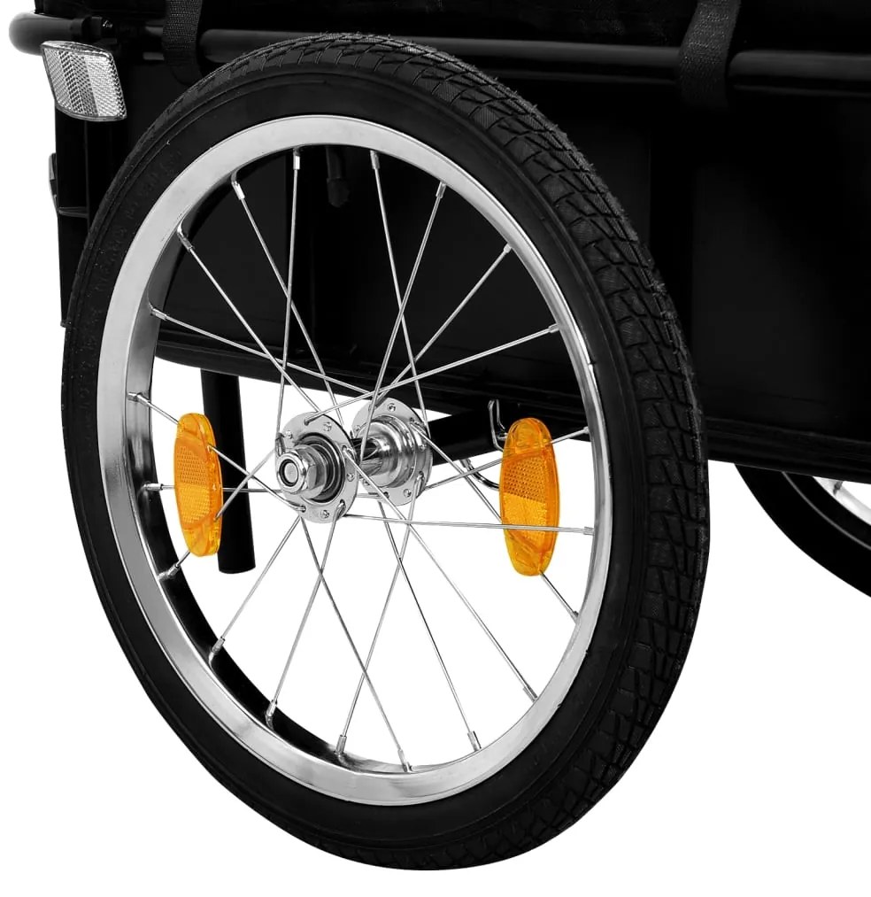 Reboque p/ bicicleta/carroça de mão 155x60x83cm aço azul