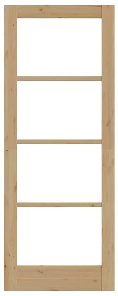 Porta Interior com Vidro "ORKDAL" 78x202x4 cm Madeira Sólida de Pinhei