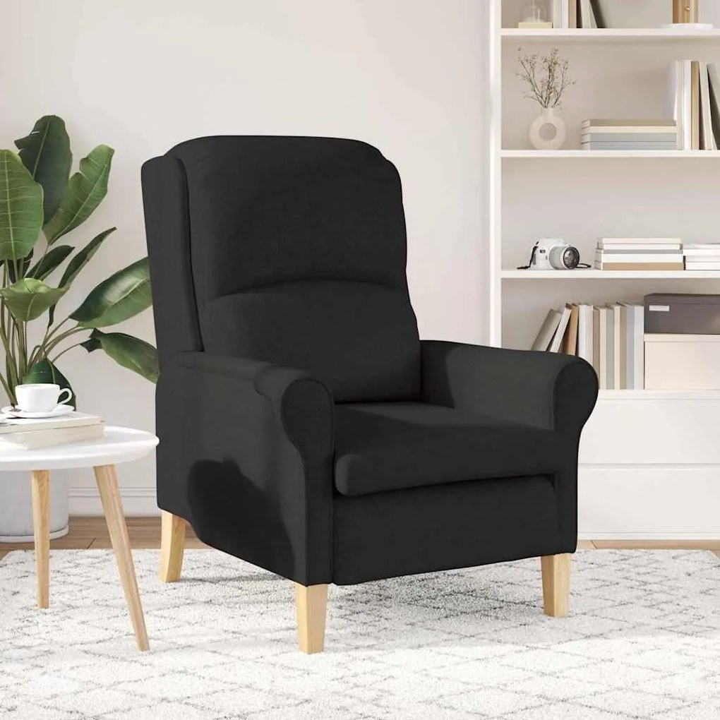 Poltrona Moderna Preto Tamanho Padrão da Poltrona