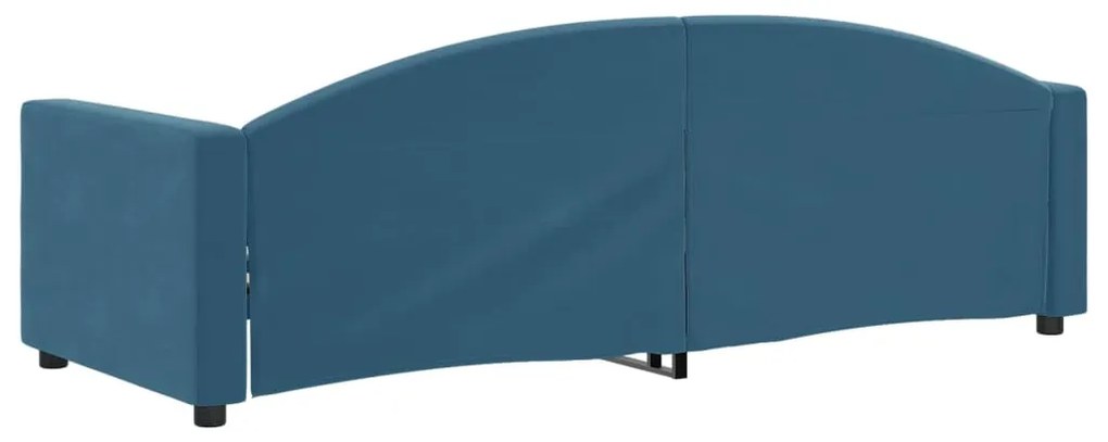 Sofá-cama 80x200 cm veludo azul