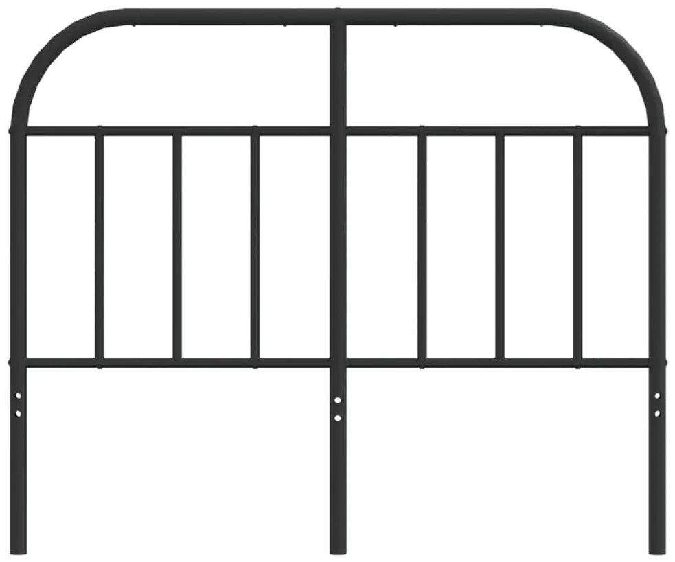 Cabeceira de cama 120 cm metal preto