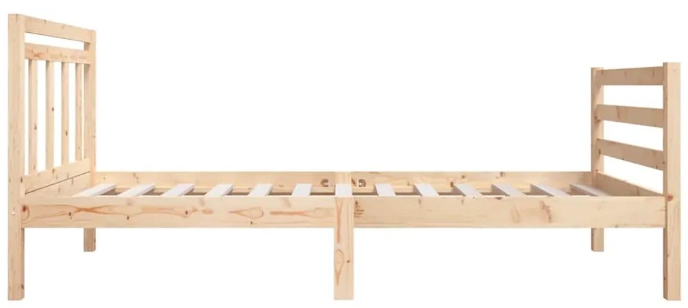 Estrutura de cama pequena solteiro 75x190 cm madeira maciça
