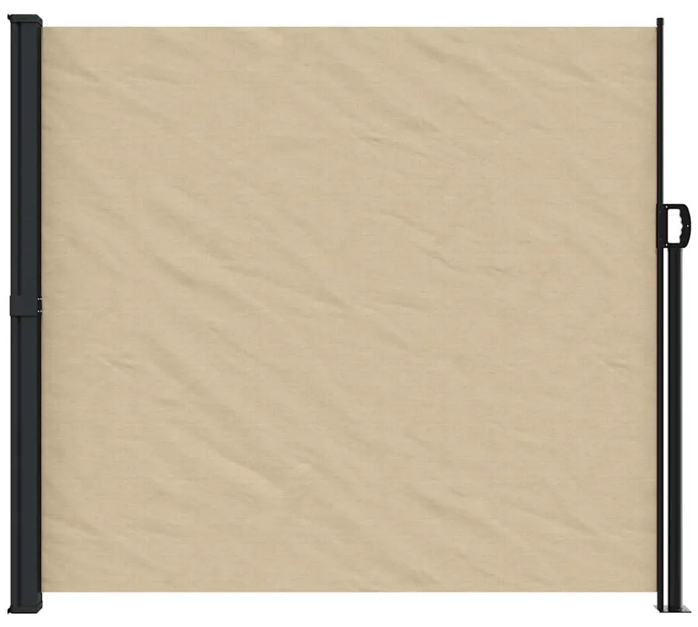 Toldo lateral retrátil 180x500 cm bege