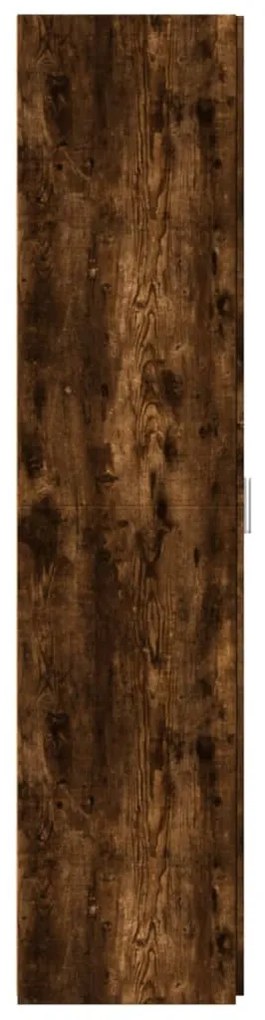 Armário alto 30x42,5x185cm derivados de madeira carvalho fumado