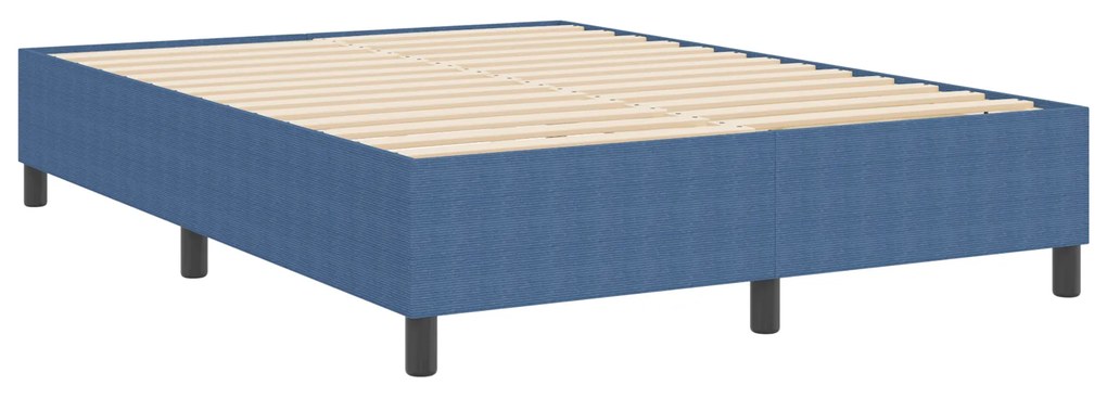 Cama Box Spring vidaXL Azul 140x200 cm Tecido de Cordura
