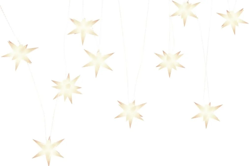Luzes de Natal 10 LEDs 10 cm branco