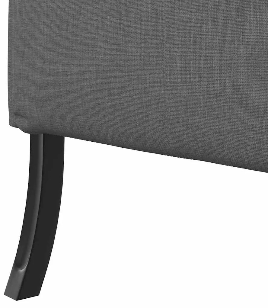 Sofá Highback Cinza Escuro 109x56x121 cm Tecido