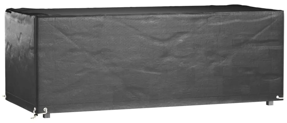 Capas p/ mobília de jardim 2 pcs 8 ilhós 192x82x65cm retangular