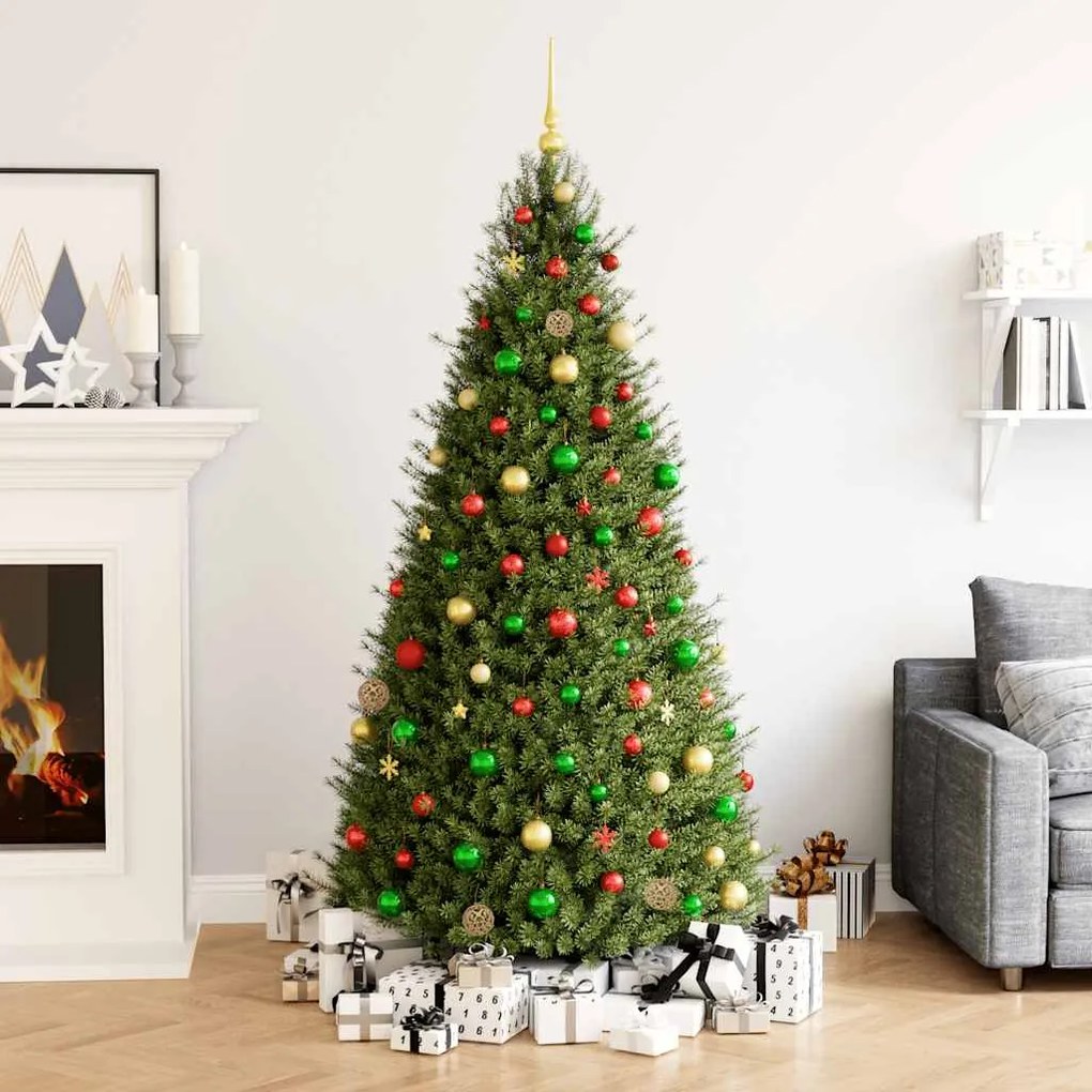 vidaXL 111pcs conj. enfeites Natal poliestireno vermelho/verde/dourado