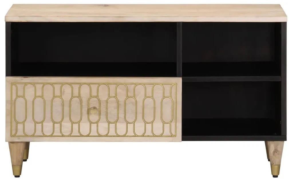 Móvel de TV 80x33x46 cm madeira de mangueira maciça