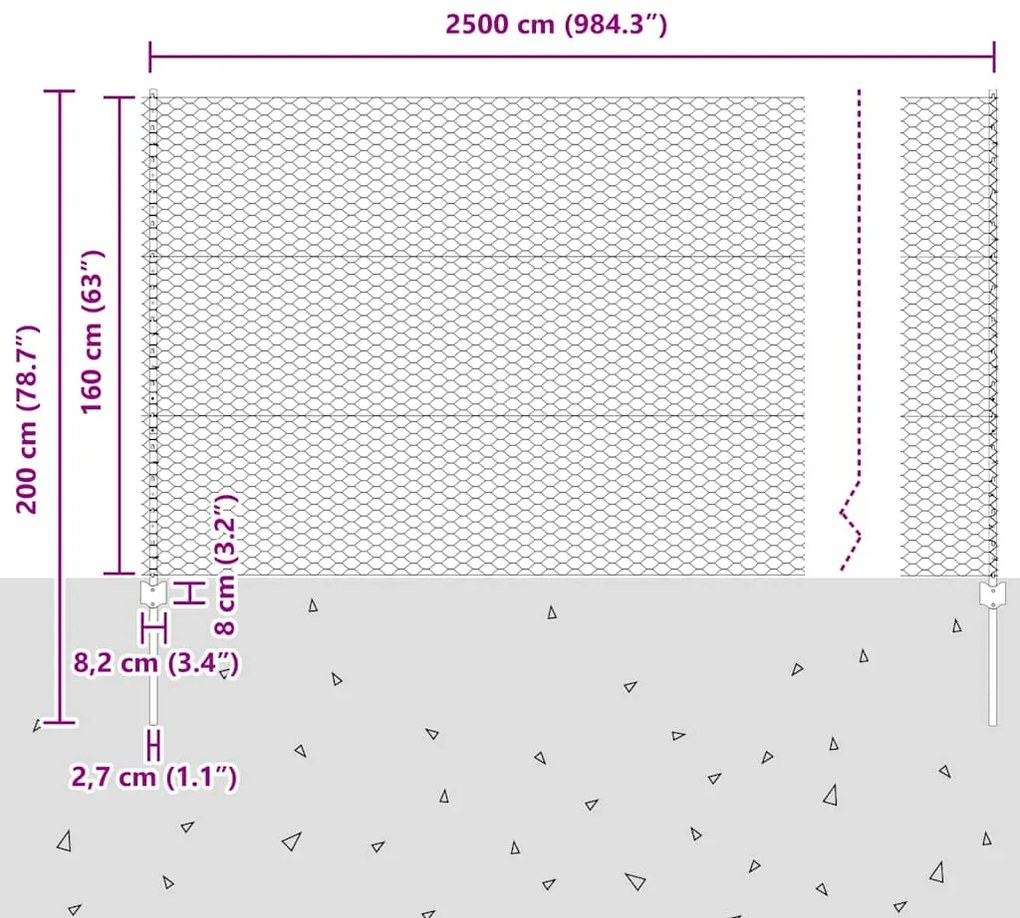 Postes de Cerca vidaXL 11 pcs U-Channel Verde 160 cm Aço