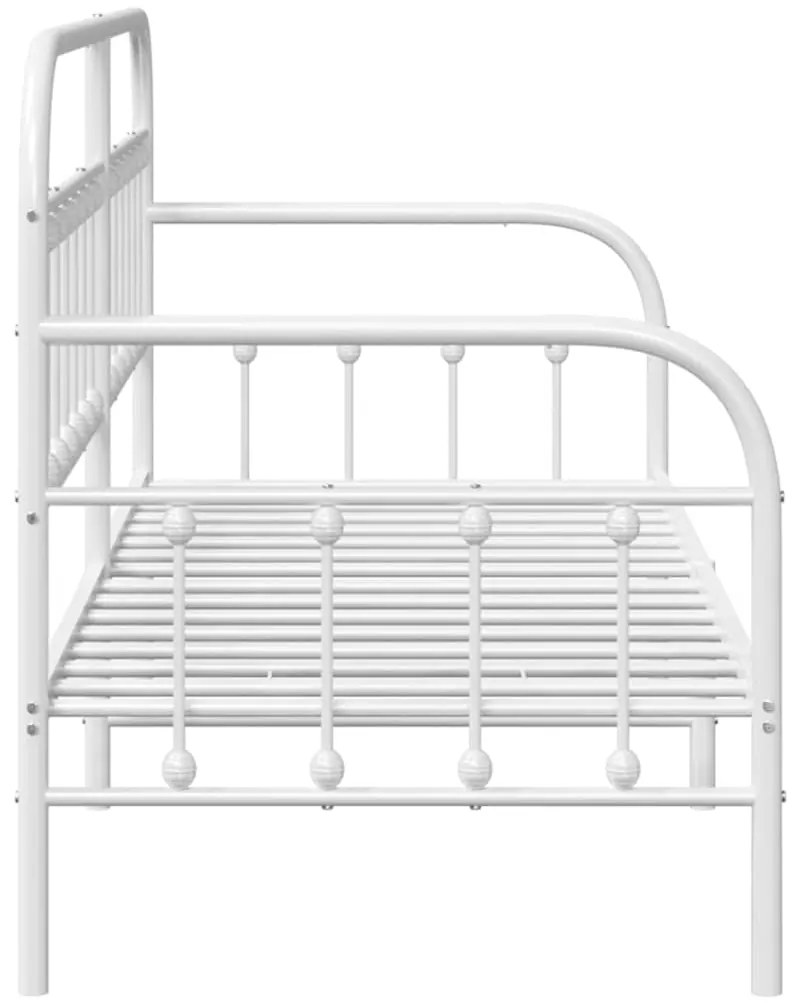 Estrutura de Cama Dia vidaXL Branca 80x200 cm Aço