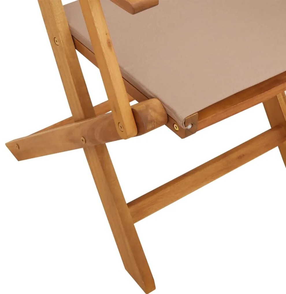 3 pcs conjunto bistrô tecido e madeira maciça cinza-acastanhado