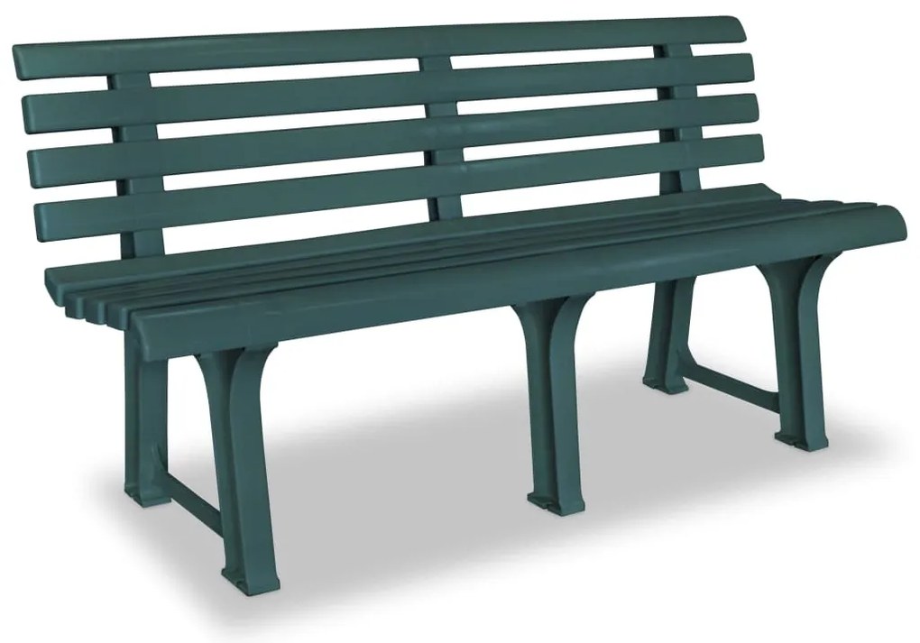 Banco de jardim 145,5 cm plástico verde