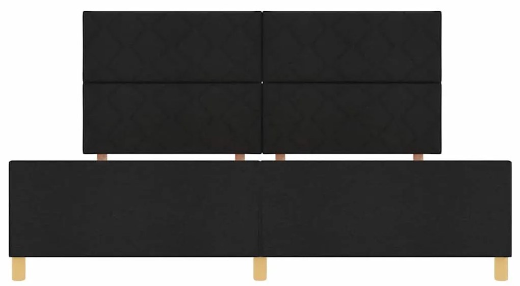 Cama vidaXL Preta 200x200 cm em Tecido