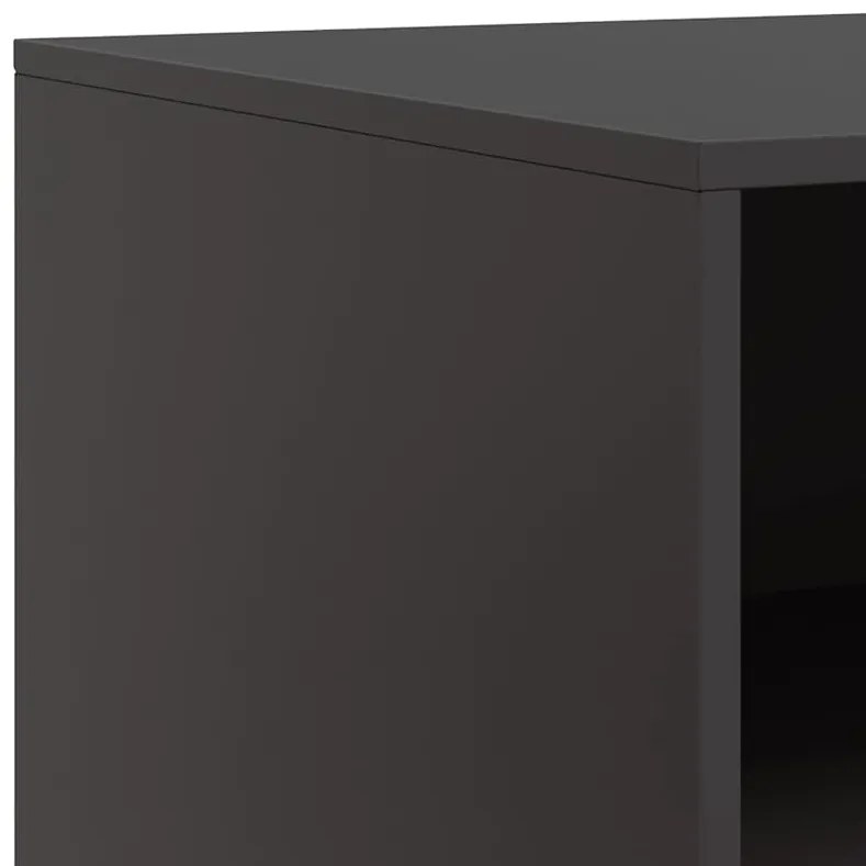 Móveis de TV 2 pcs 67x39x44 cm aço preto
