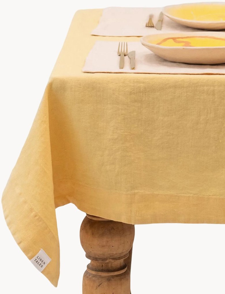 Toalha de mesa em linho Butter