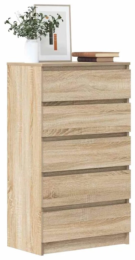 Armário de gavetas 60x36x103 cm deriv. madeira carvalho sonoma