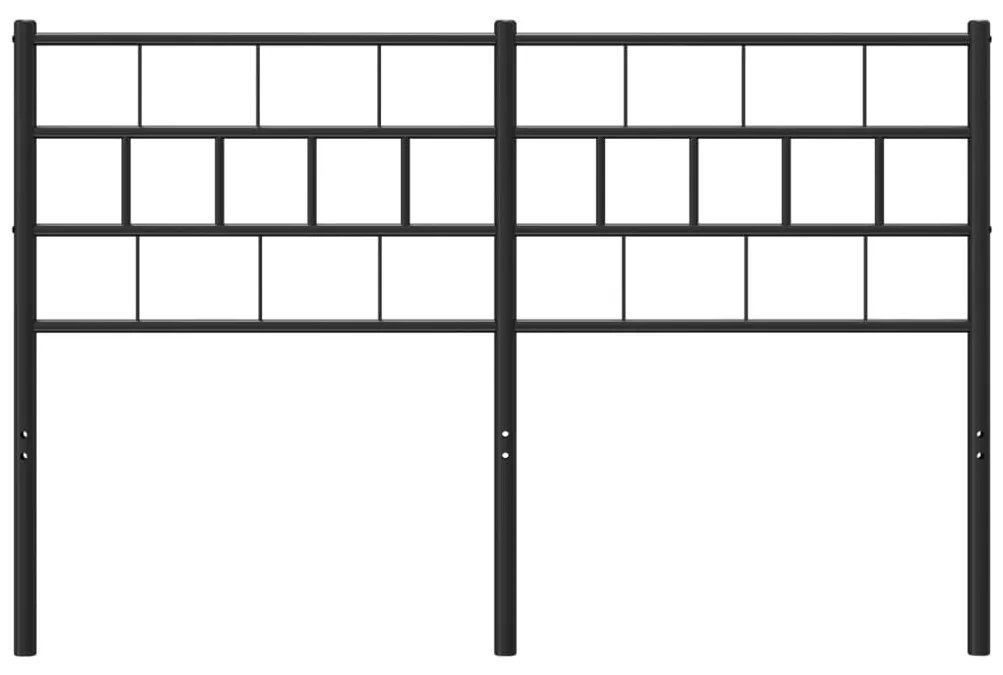 Cabeceira de cama 120 cm metal preto