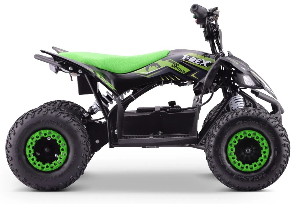 Moto 4 elétrica para crianças 1300W Motors T-REX Verde