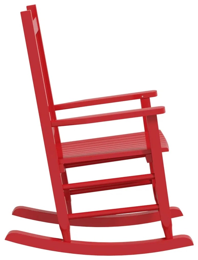 Cadeiras de baloiço infantis 2 pcs álamo maciço vermelho