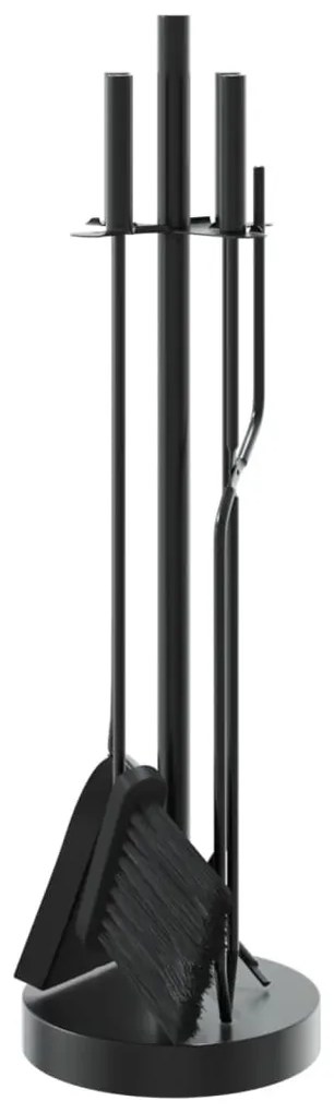 Conjunto de ferramentas para lareira 5 pcs 18x66 cm aço