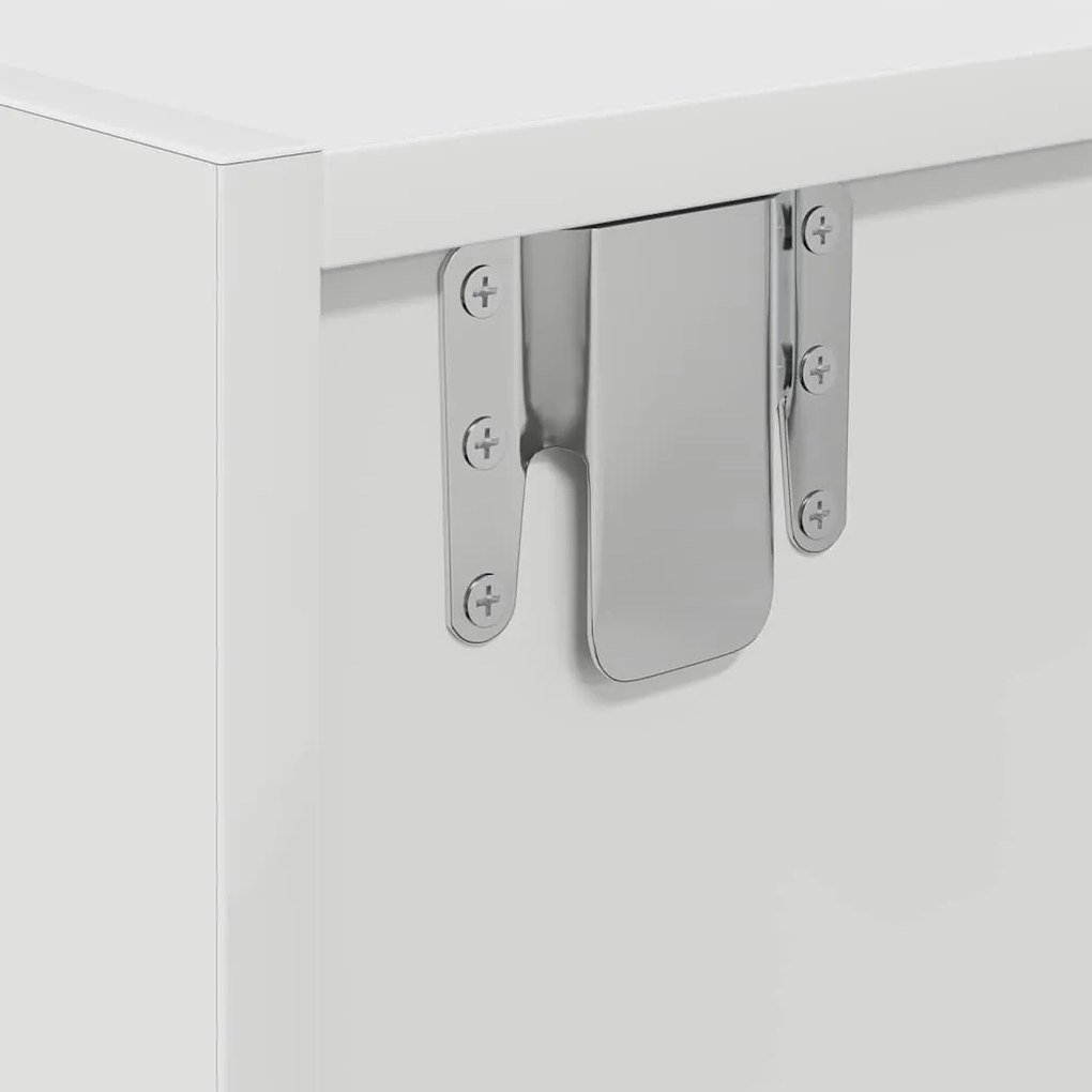 Armário de TV vidaXL Branco 100x31x25,5 cm Madeira de Engenharia