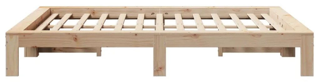Cama sem colchão 135x190 cm madeira de pinho maciça