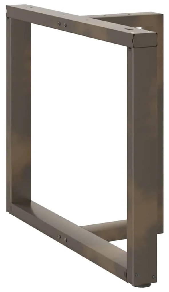 Pés de mesa de jantar em forma de T, 2 peças, preto, 100x35x(72-73) cm