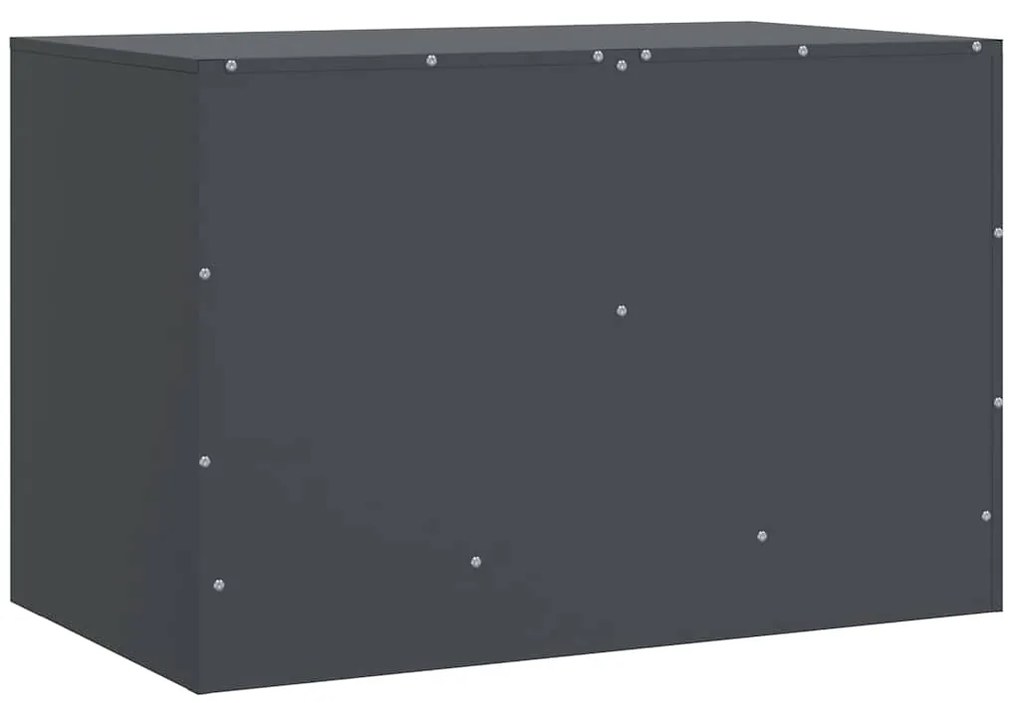 Móvel de TV 67x39x44 cm aço antracite