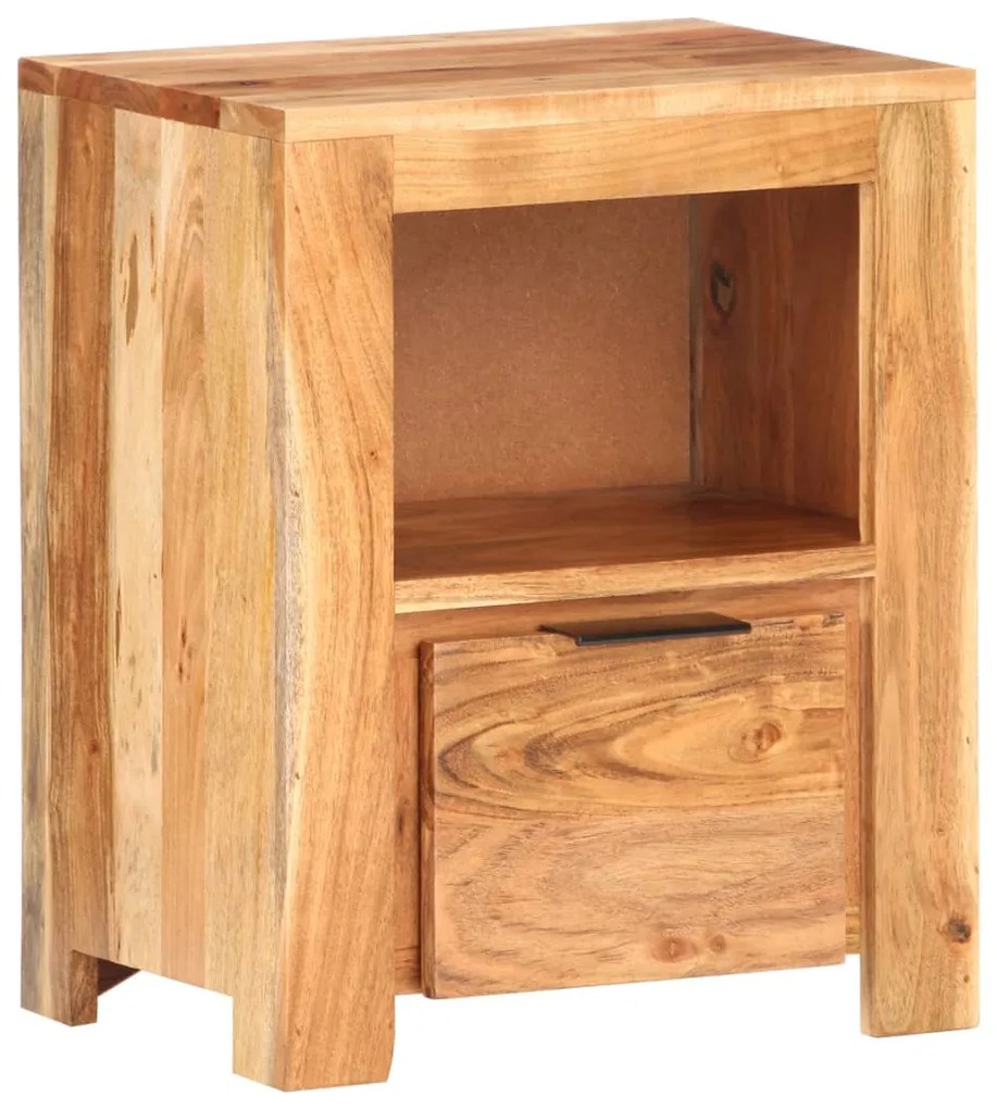 vidaXL Mesa de cabeceira 40x30x50 cm madeira de acácia maciça