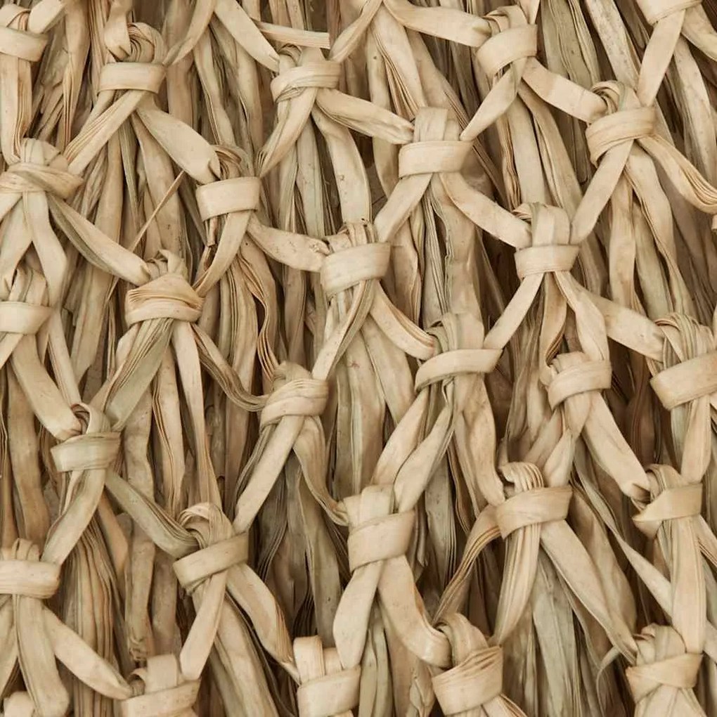 Guarda-chuva Tiki com dossel de folha de bananeira 150 cm Bambu