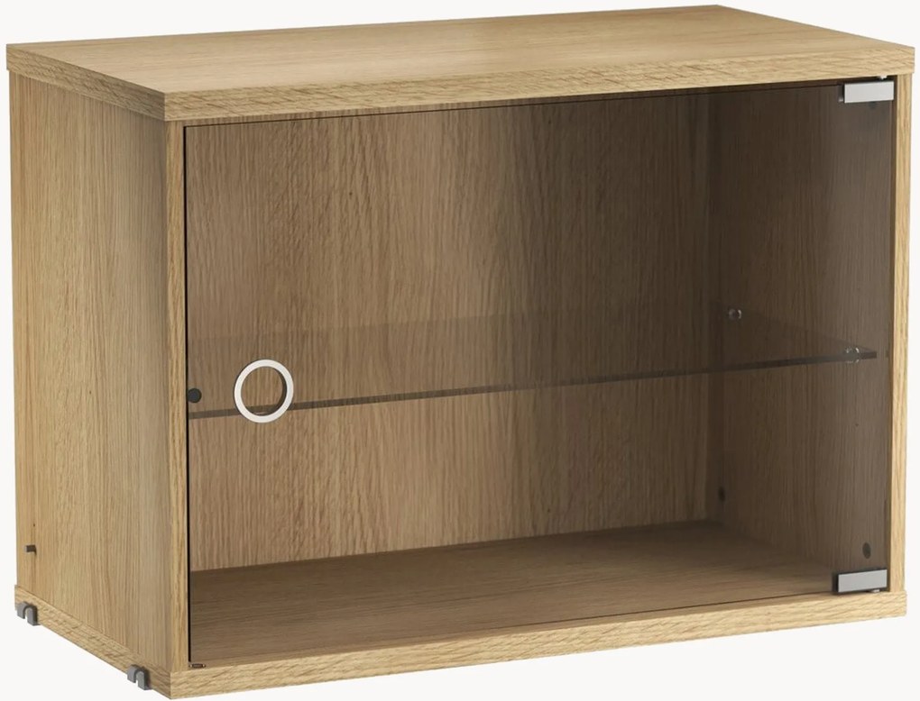 Vitrine com porta de vidro String System, L 58 x P 30 cm